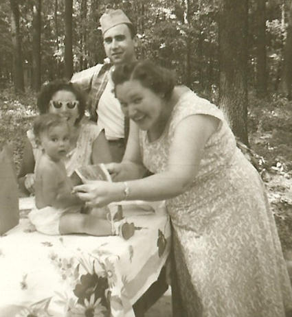 Martha, her mother Zelda, and her uncle Milton and aunt Rena